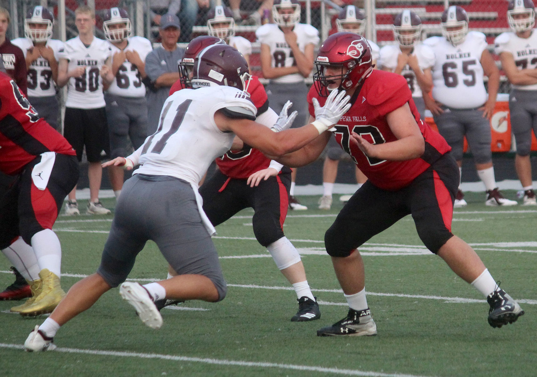 Holmen at Chi-Hi football 8-17-18